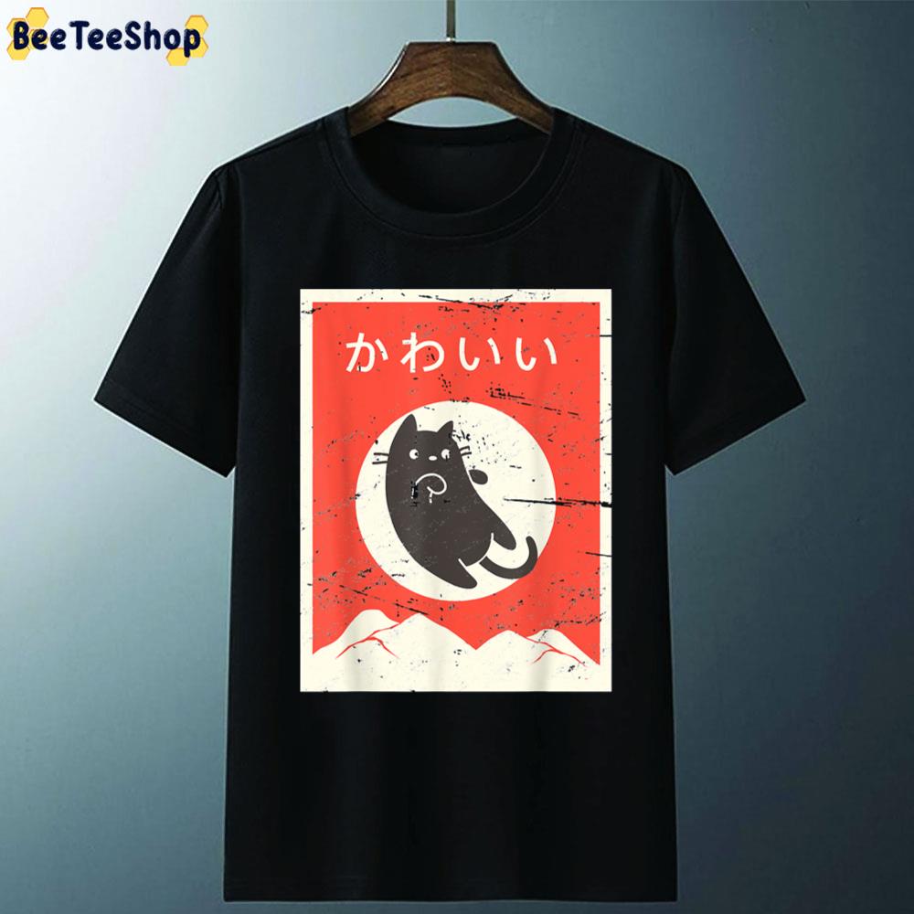 Vintage Japanese Cat Anime Unisex T-Shirt Beeteeshop