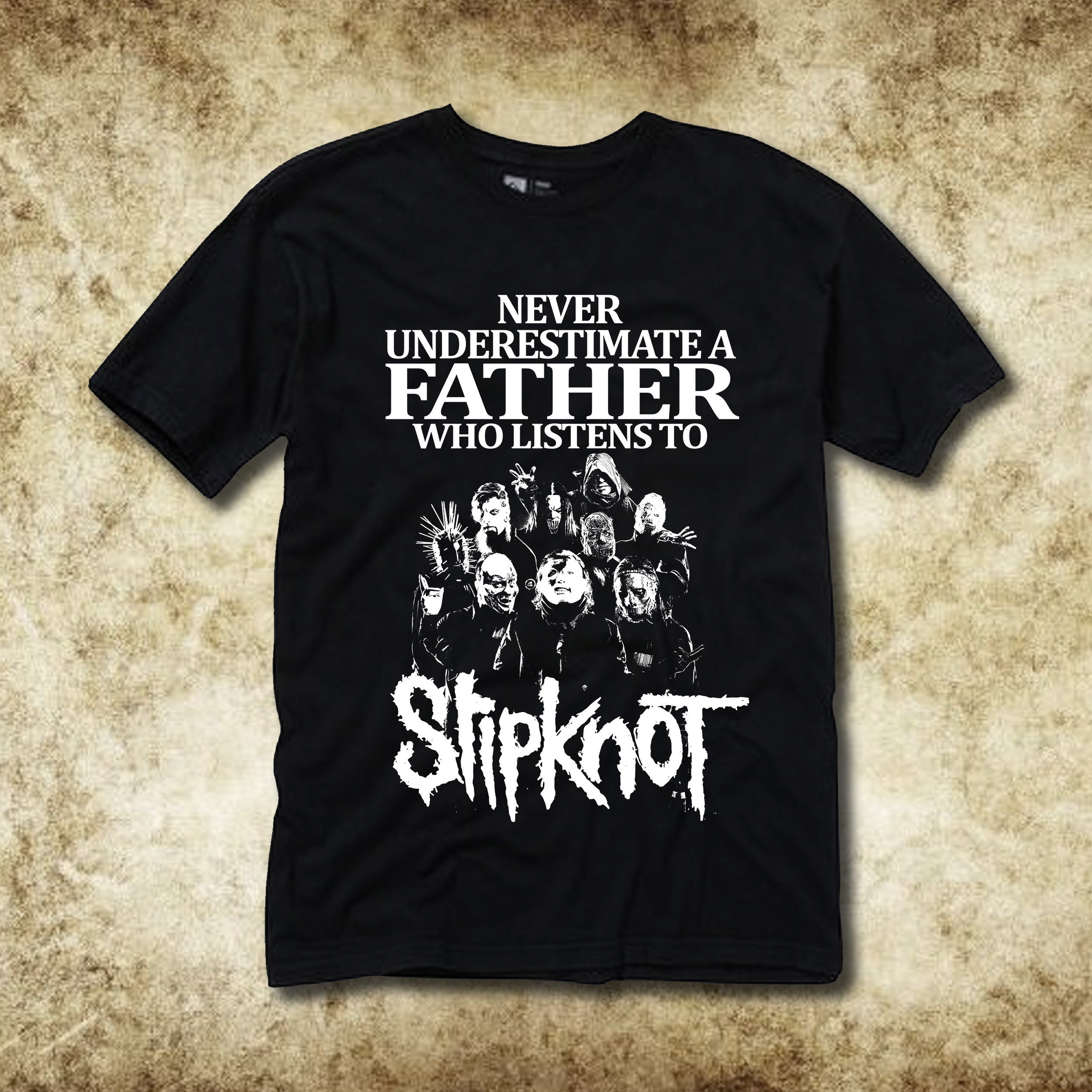 Vintage Never Underestimate A Father Who Listens To Slipknot Unisex T-Shirt