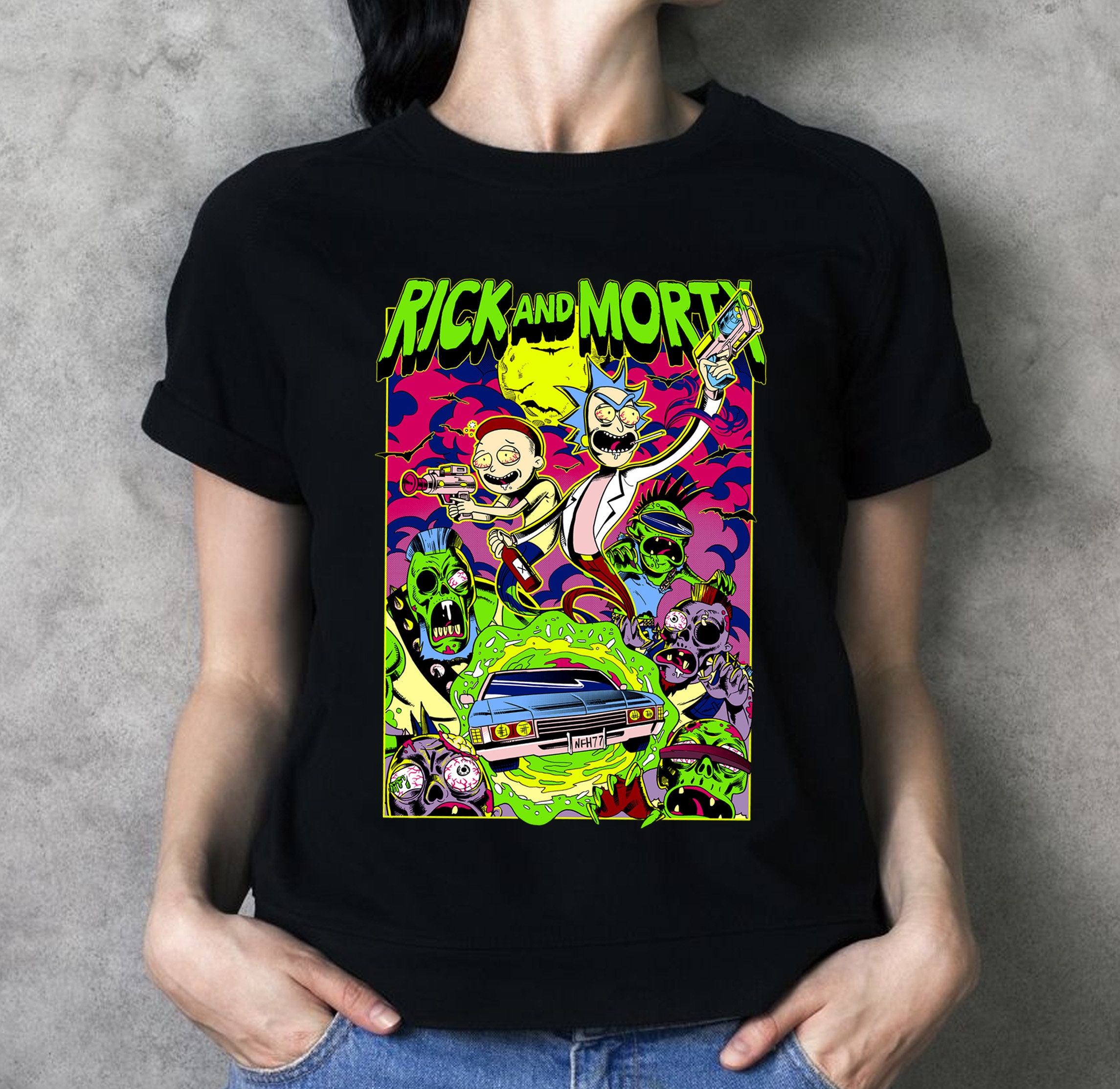 Vintage Rick And Morty Sitcom Cartoon Tv Series Unisex T-Shirt