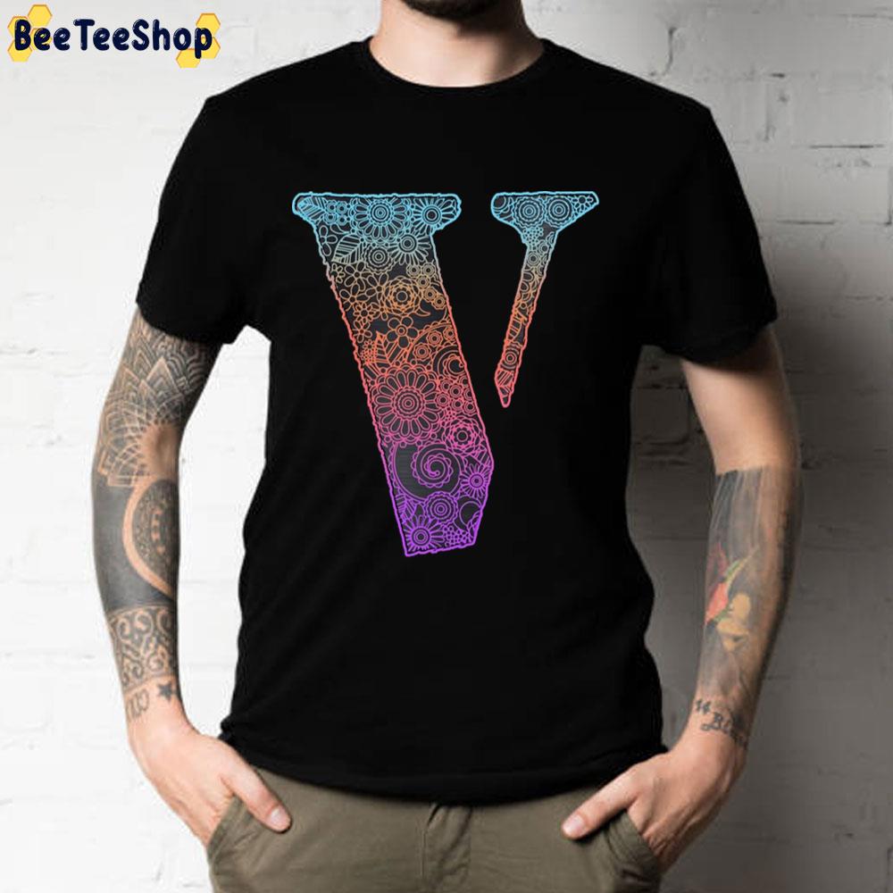 Vlone And Floral Motifs Cool Unisex T-Shirt