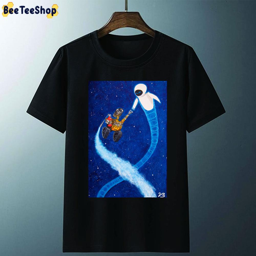 Wall-E And Eve Painting Art Unisex T-Shirt