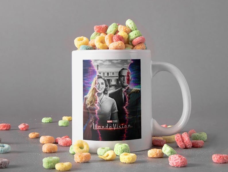 Wandavision Lifetime Couple Mug Marvel Lover Mug Wanda Maximoff Vision Mug Avenger Lover Mug Premium Sublime Ceramic Coffee Mug White