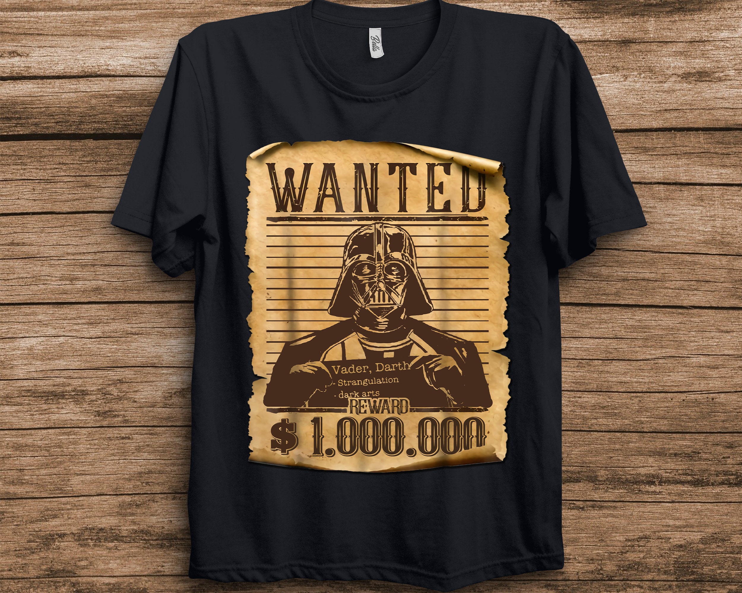 Wanted Darth Vader Anakin Skywalker Star Wars Unisex T-Shirt