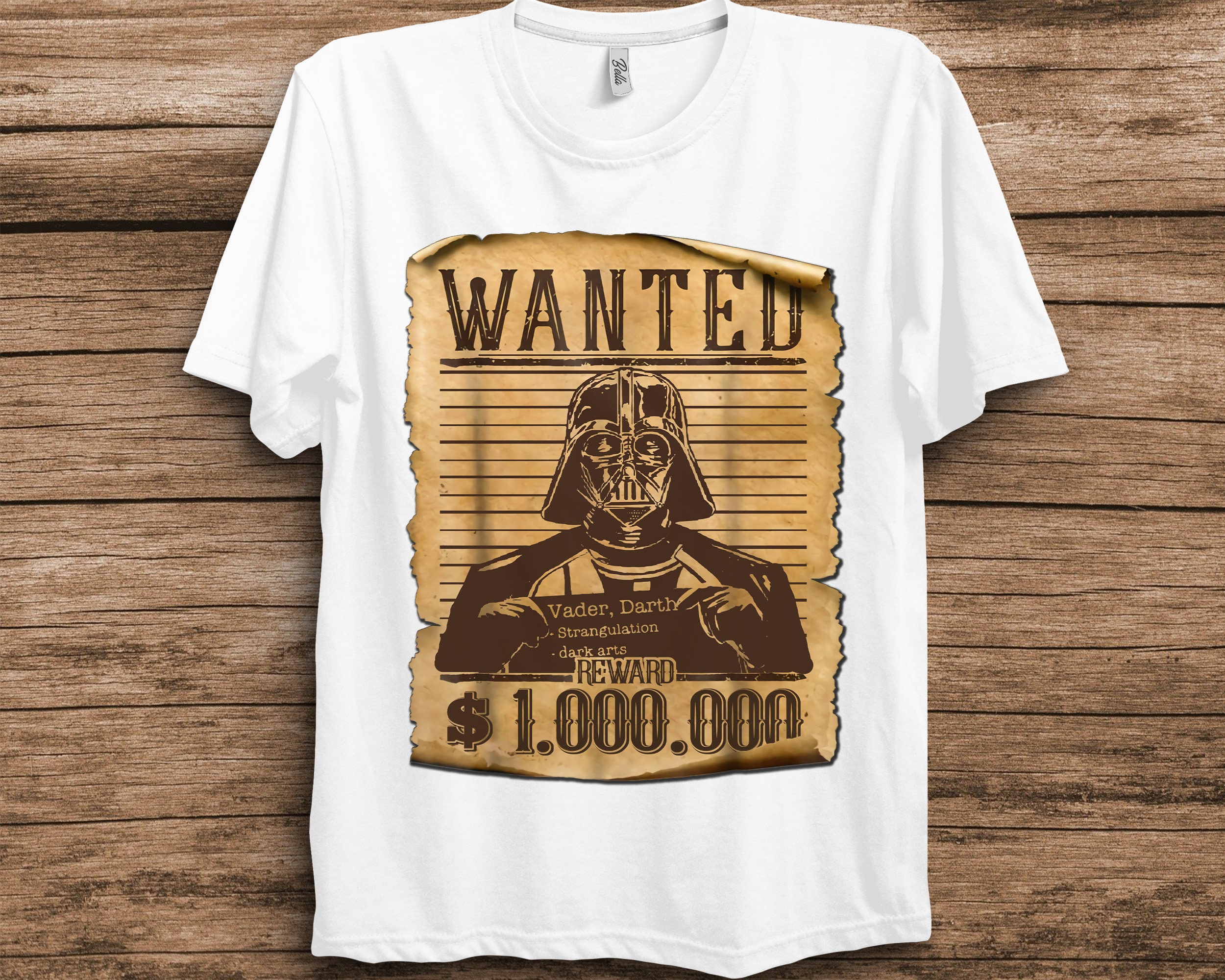 Wanted Darth Vader Anakin Skywalker Star Wars Unisex T-Shirt