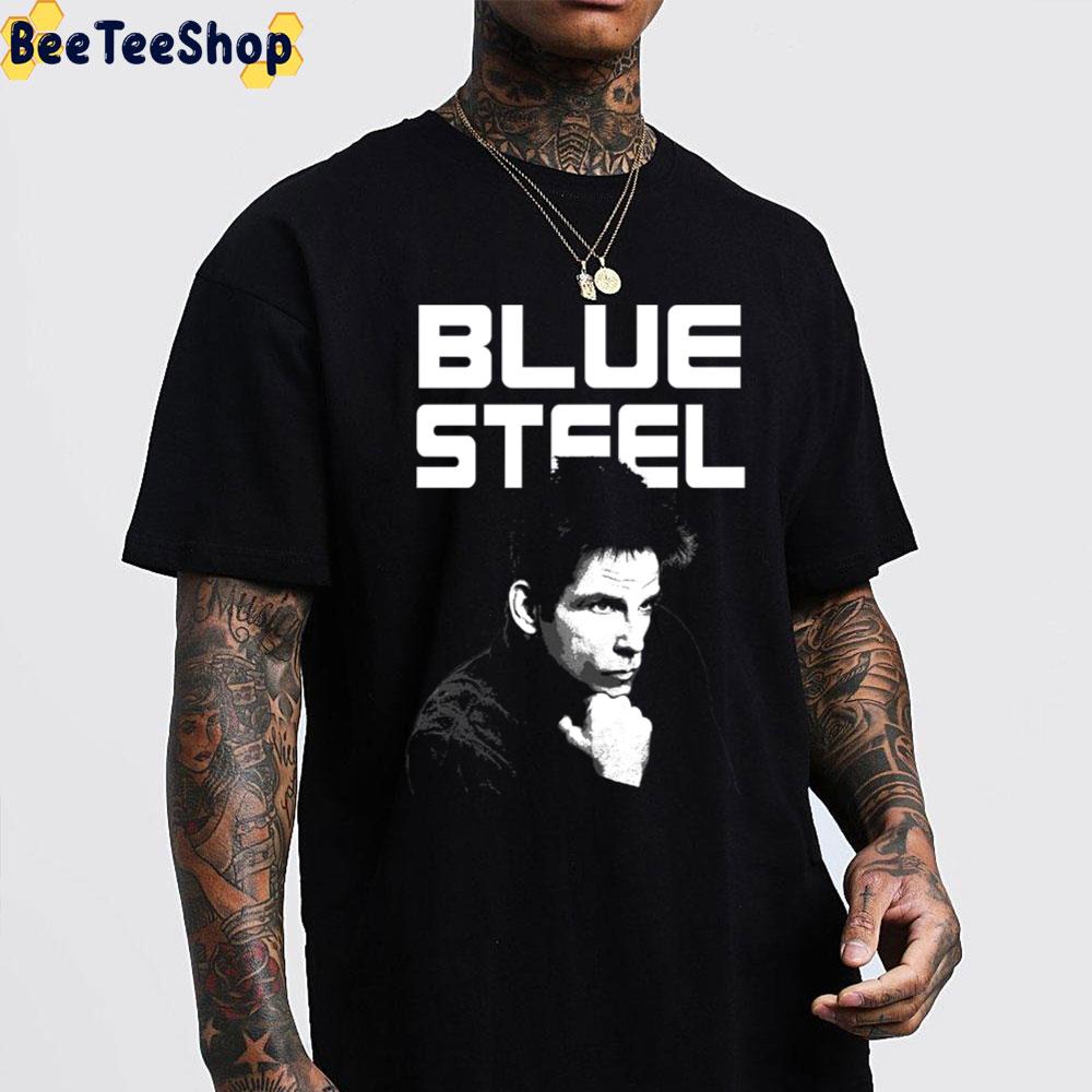 White Art Blue Steel Unisex T-Shirt