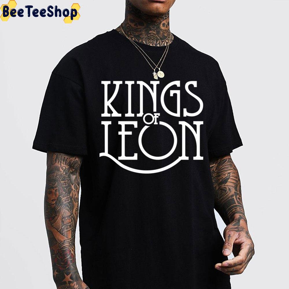 White Text Kings Of Leon Band Unisex T-Shirt