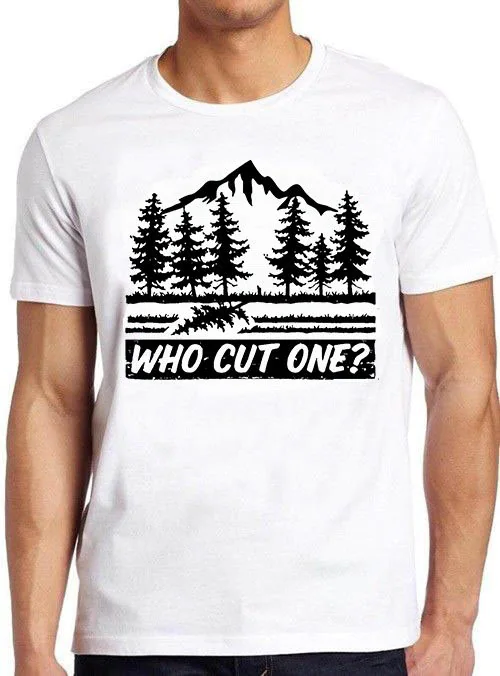 Who Cut One Black Tree Forest Unisex T-Shirt