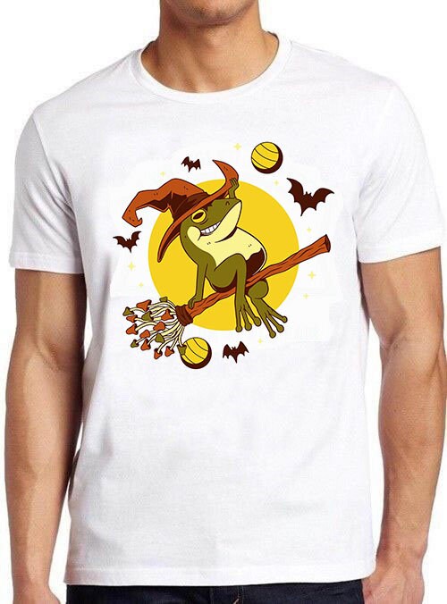 Witch Frog Moon Toad In Space Bat Magic Mushroom Unisex T-Shirt