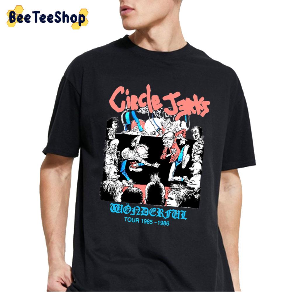 Wonderful Tour 1985 1986 Circle Jerks Band Unisex T-Shirt