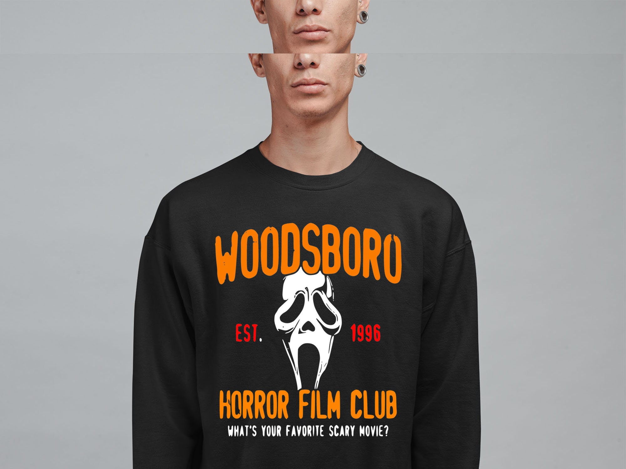 Woodsboro Let’s Watch Scary Movies Scream Horror Unisex Sweatshirt