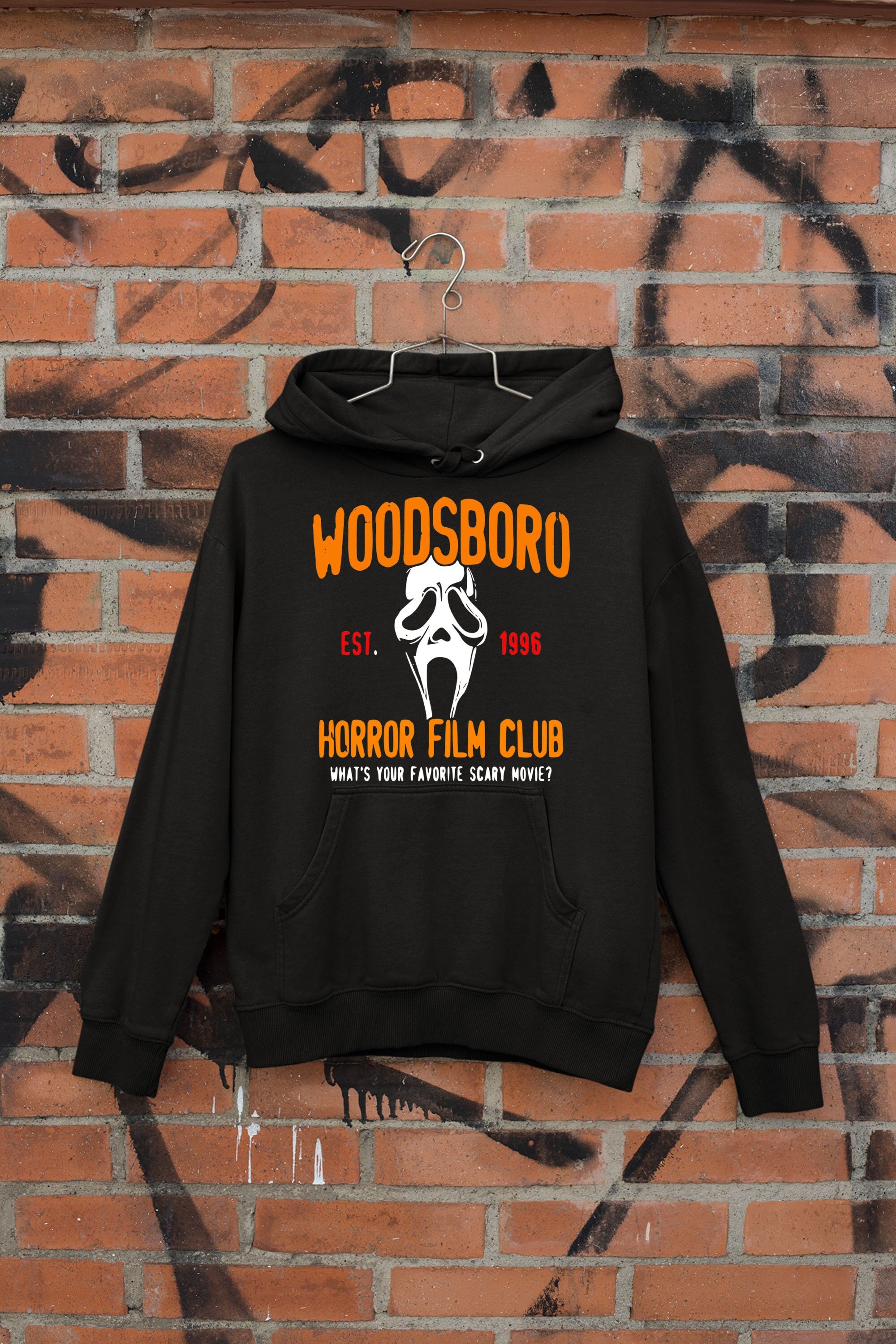 Woodsboro Let’s Watch Scary Movies Scream Horror Unisex Sweatshirt