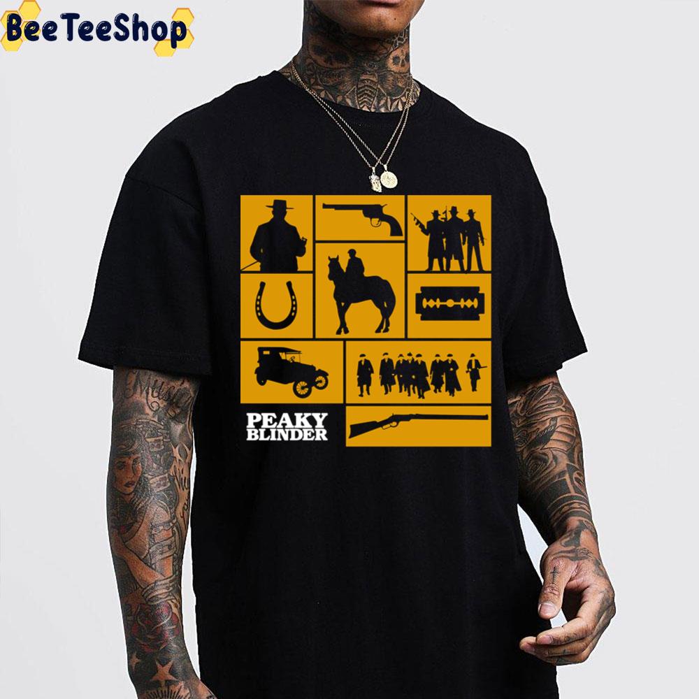 Yellow Art Peaky Blinders Unisex T-Shirt