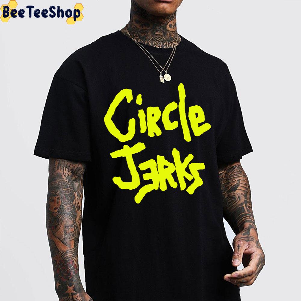 Yellow Logo Art Circle Jerks Band Unisex T-Shirt