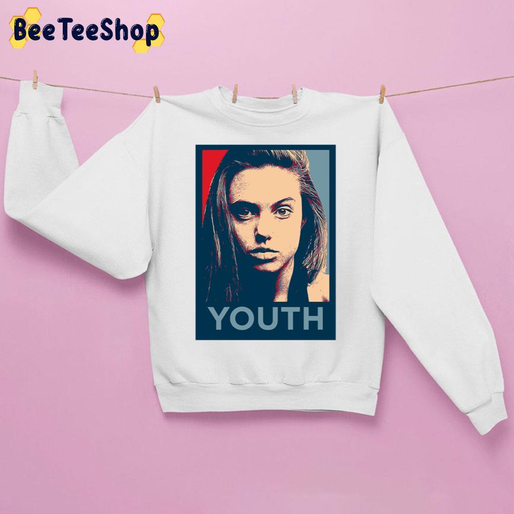 Youth Angelina Jolie Retro Art Unisex Sweatshirt