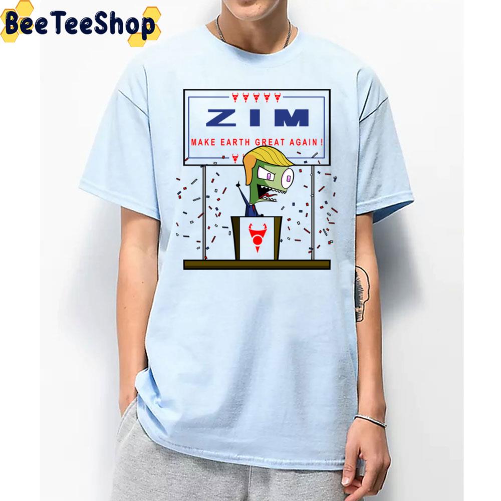 Zim Make Earth Great Again Invader Zim And Trump Unisex T-Shirt