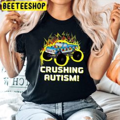 Crushing Autism Awareness Monster Truck Puzzle Unisex T-Shirt