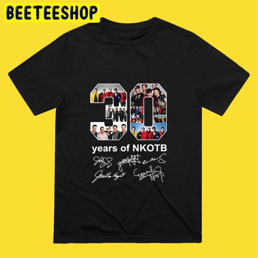 30 Years Of NKOTB New Kids On The Block Signature Unisex T-Shirt