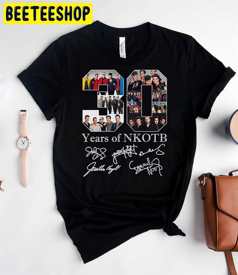 30 Years Of Nkotb With Signatures Mix Tape Tour 2022 Unisex T-Shirt