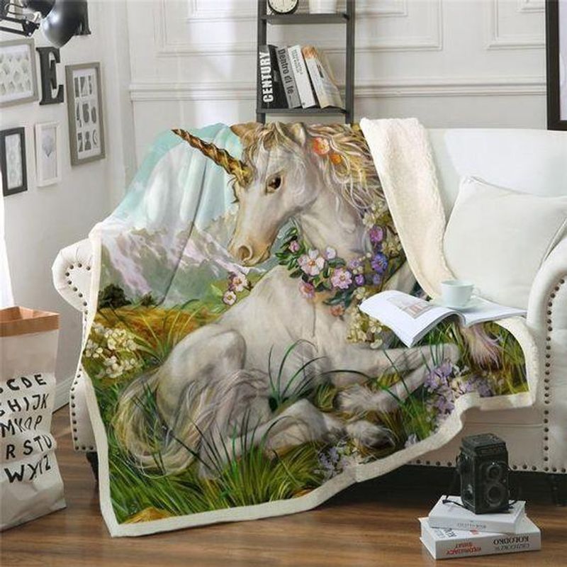 3d Unicorn Premium Comfy Sofa Throw Blanket