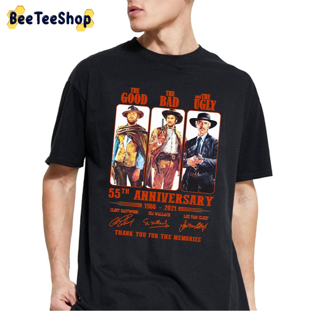 55th Anniversary 1966-2021 The Good The Bad And The Ugly Thank You For The Memories Unisex T-Shirt