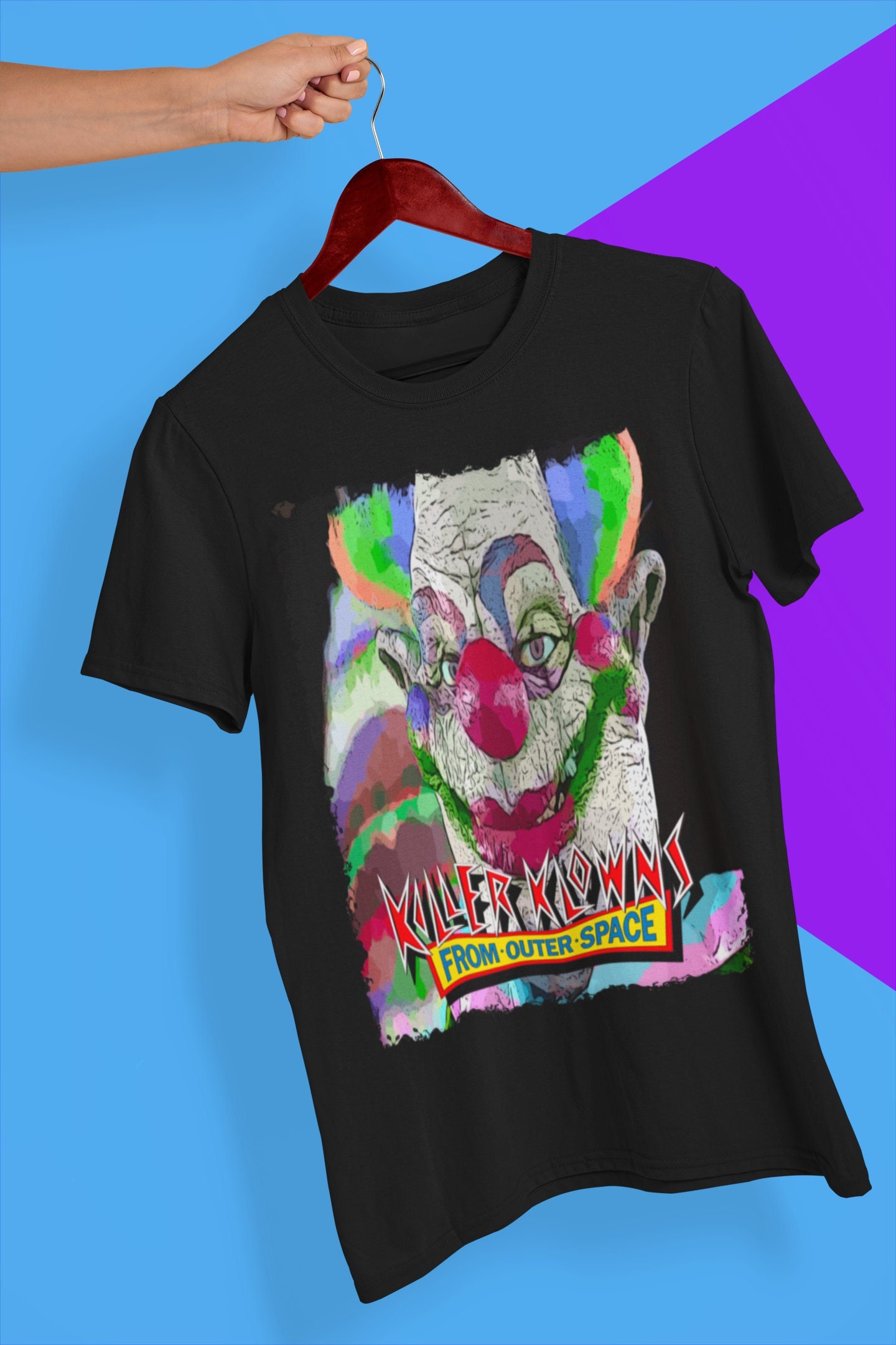 80s Movie Killer Klowns From Outer Space Movie Halloween Unisex T-Shirt