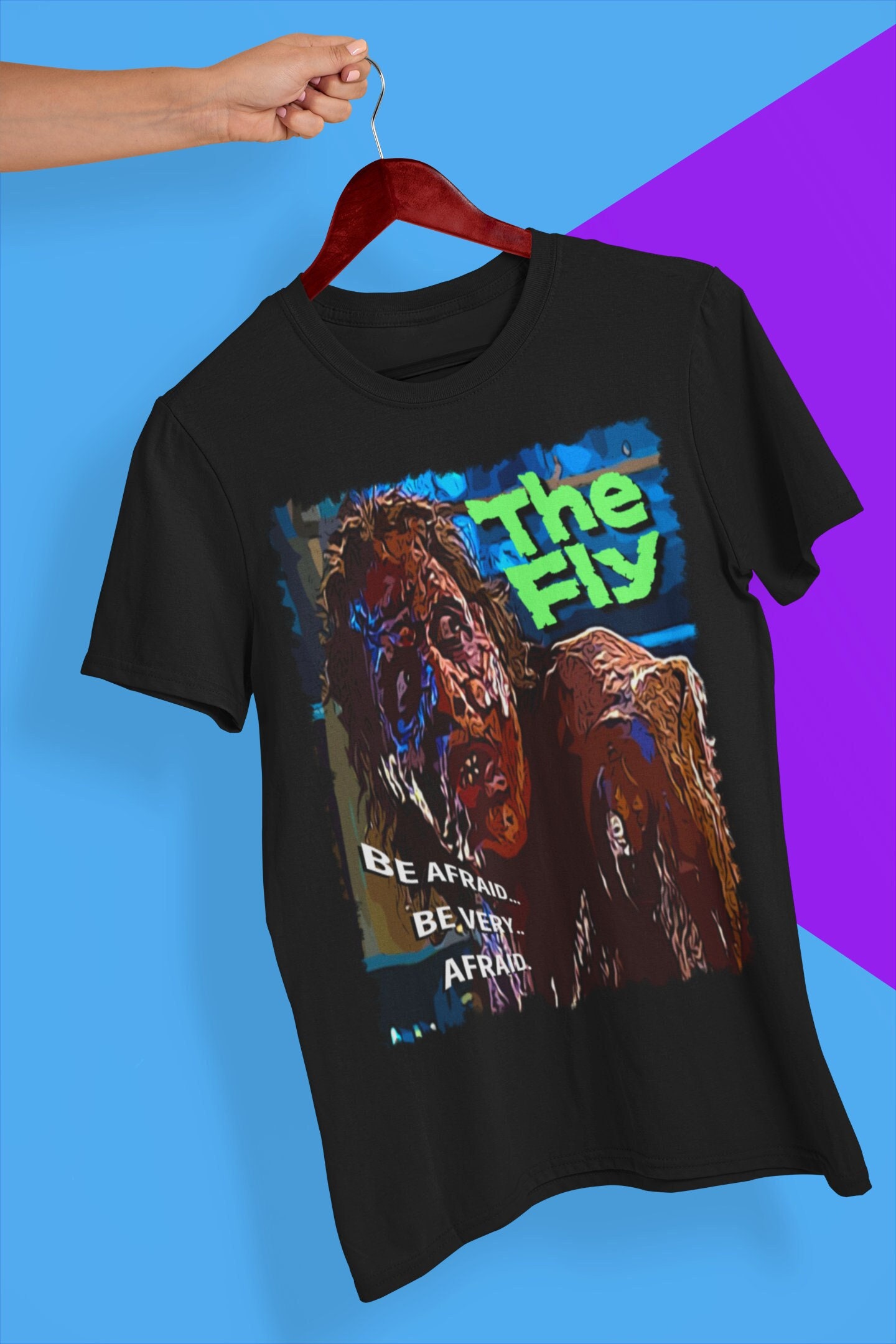 80s Retro Art The Fly Movie Poster Halloween Unisex T-Shirt