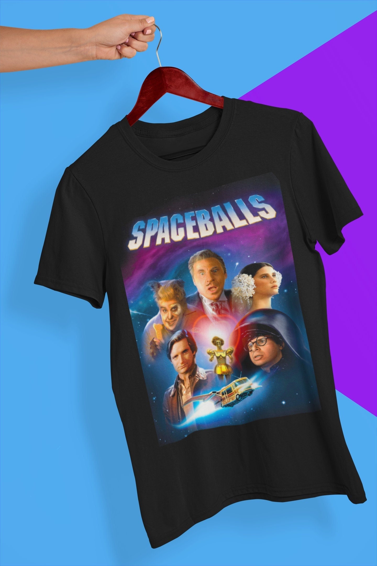 80’s Vintage Spaceballs Movie Poster Halloween Unisex T-Shirt