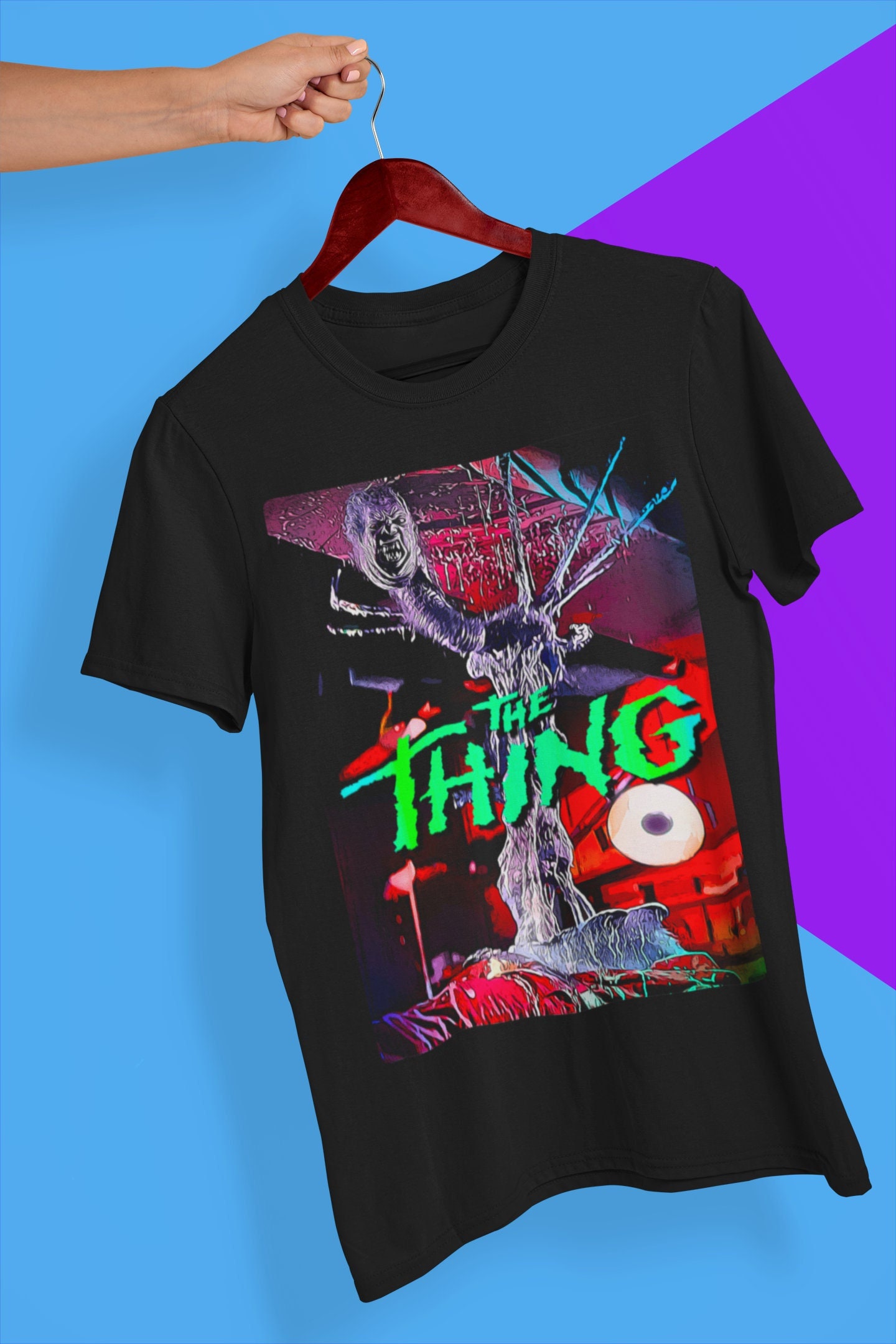 80s Vintage The Thing Movie Halloween Unisex T-Shirt