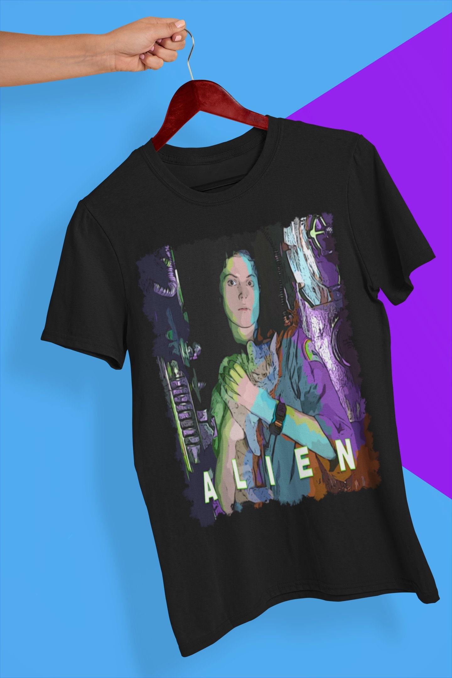 90’s Art Alien Ripley Halloween Unisex T-Shirt