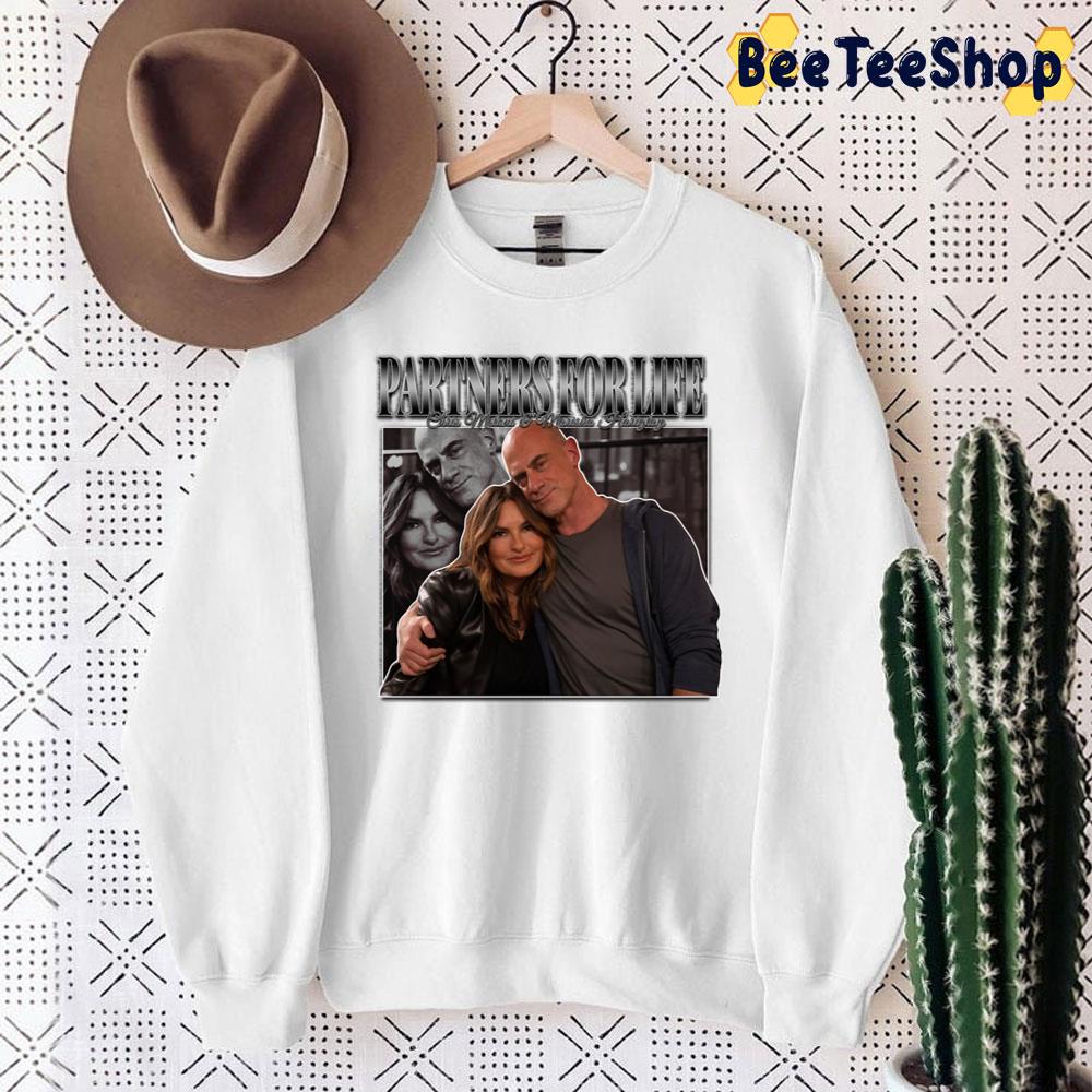 90’s Vintage Art Partners For Life Mariska Hargitay And Chris Meloni Unisex Sweatshirt