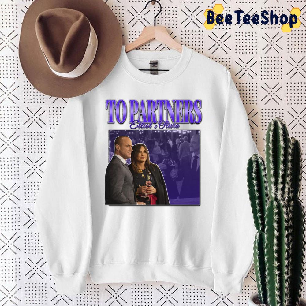 90’s Vintage To Partners Eo Bensler Olivia Benson Elliot Stabler Unisex Sweatshirt