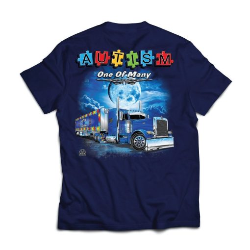 One Of Many Crushing Autism Awareness Monster Truck Puzzle Trending Unisex T-Shirt