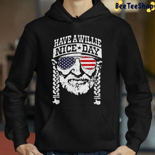 America Flag Vintage Have A Willie Nice Day Unisex T-Shirt