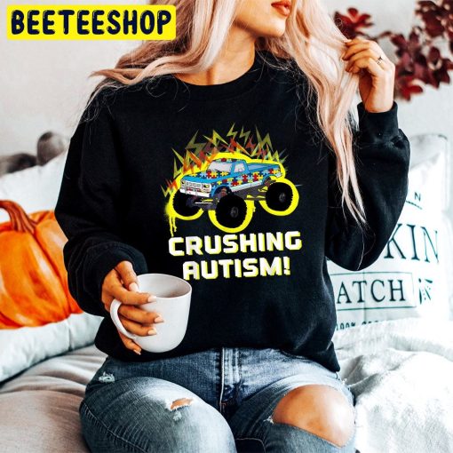 Crushing Autism Awareness Monster Truck Puzzle Unisex T-Shirt