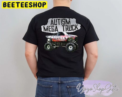 Autism Mega Truck Monster Truck Autism Truck Puzzle Unisex T-Shirt