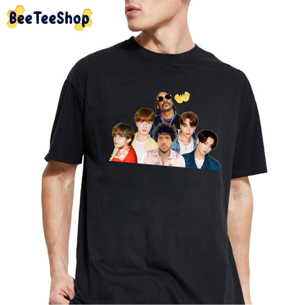 Benny Blanco BTS And Snoop Dogg Collaboration Bad Decisions 2022 Trending Unisex T-Shirt