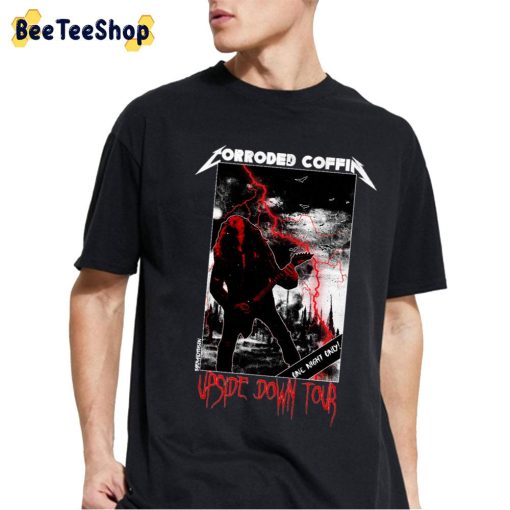Corroded Coffin Upside Down Tour Eddie Munson Stranger Things 4 Unisex T-Shirt