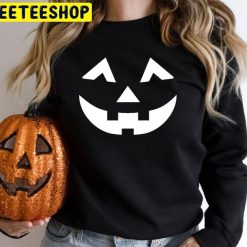 Cute Pumpkin Face Halloween Trending Unisex T-Shirt