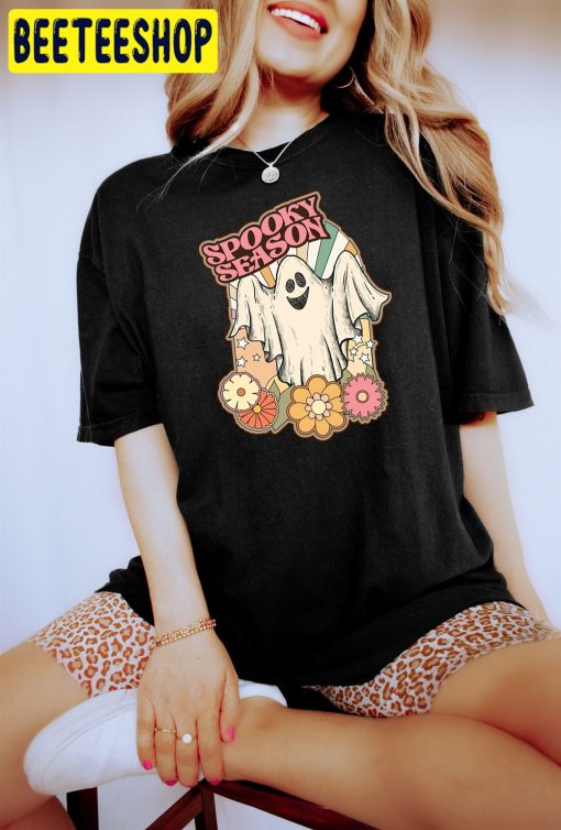 Retro Spooky Season Halloween Comfort Colors Trending Unisex T-Shirt