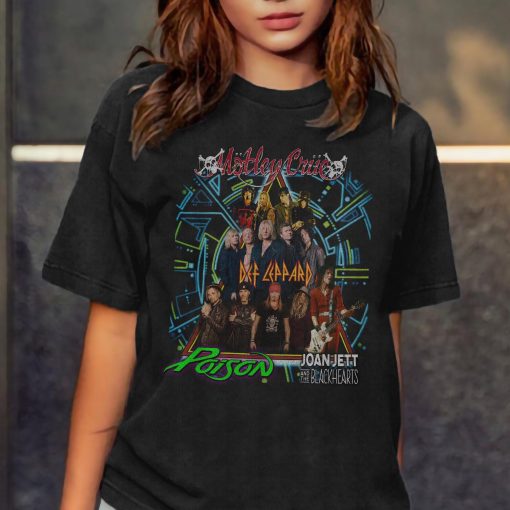 The Stadium Tour Motley Crue Def Leppard Poison Joan Jett 2022 Trending Unsiex T-Shirt