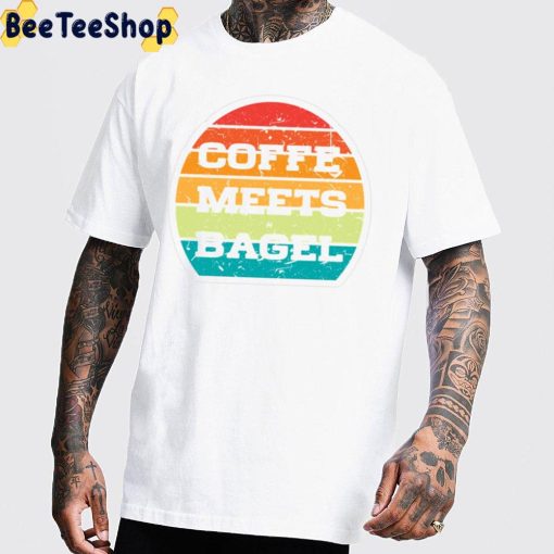 Vintage Coffee Meets Bagel Unisex T-Shirt