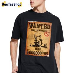 Wanted Wash The Stampede Alive Trigun Unisex T-Shirt