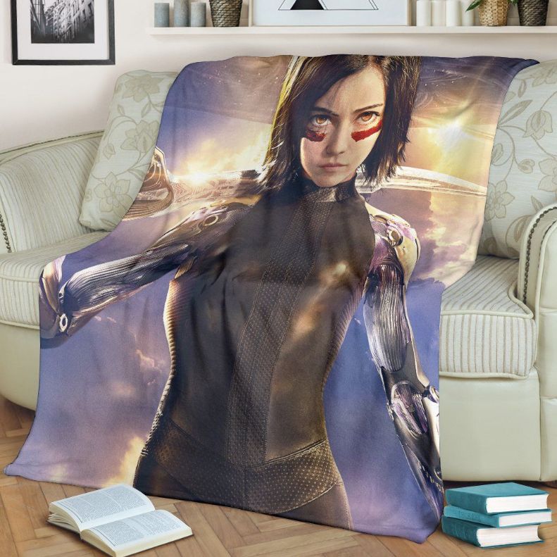 Alita Battle Angel Fleece Blanket Throw Blanket Gift