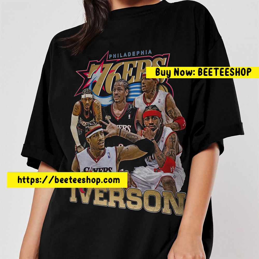 Allen Iversonthe Answer Philadelphia 76ers Graphic Nba Player Basketball Vintage Unisex T-Shirt