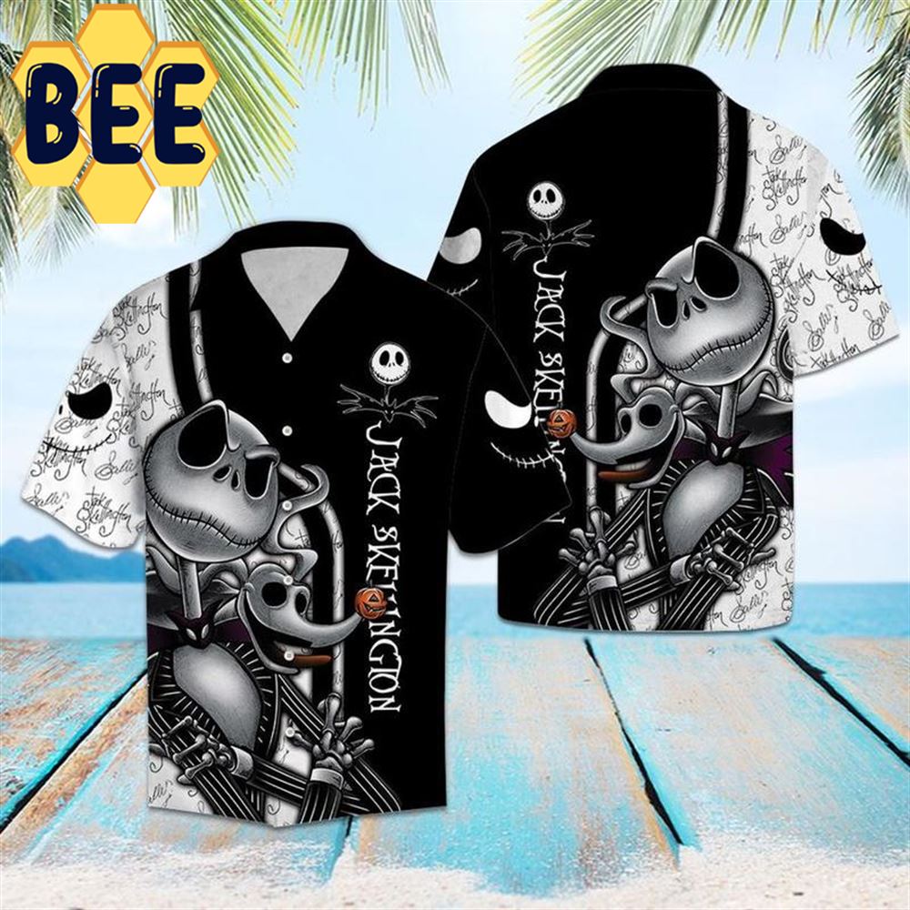 Aloha Jack Skellington Halloween Hawaiian Shirt