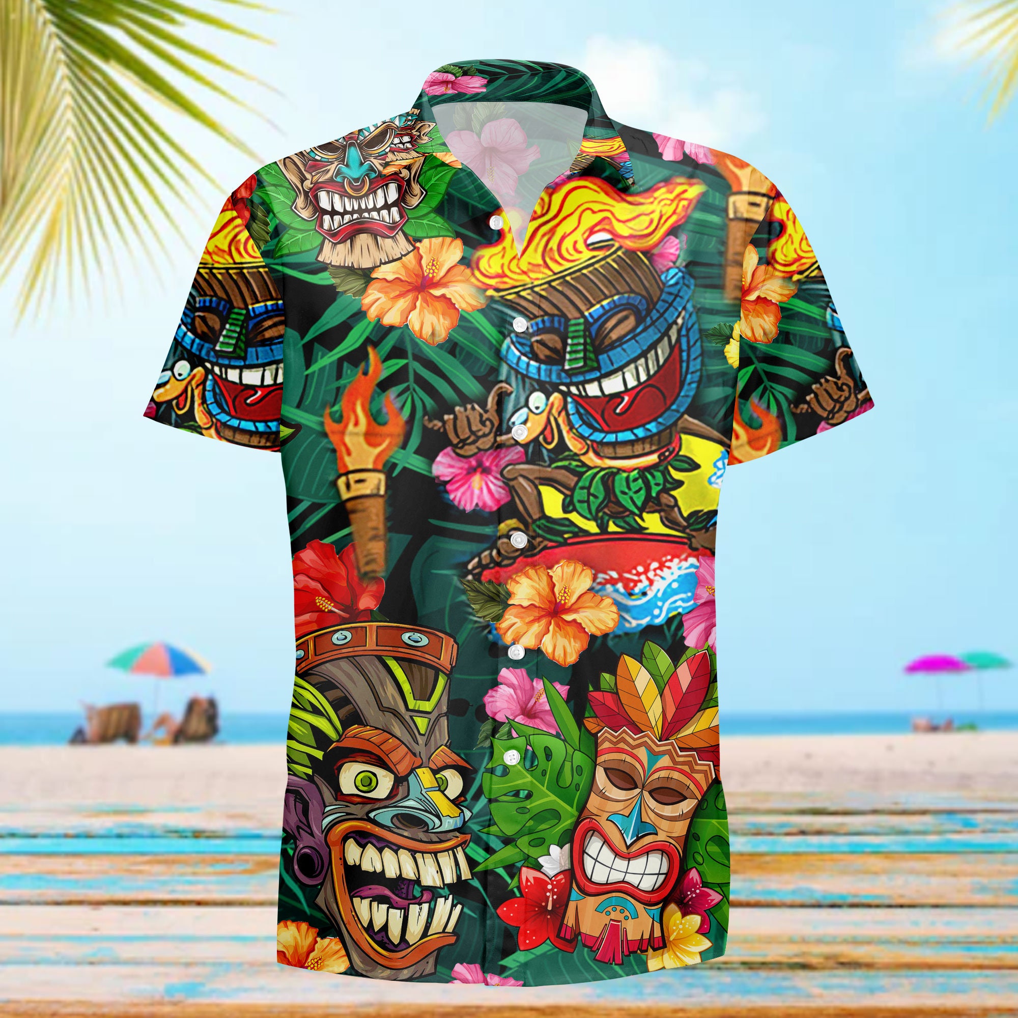 Aloha Tiki Tiki Hawaii Shirt