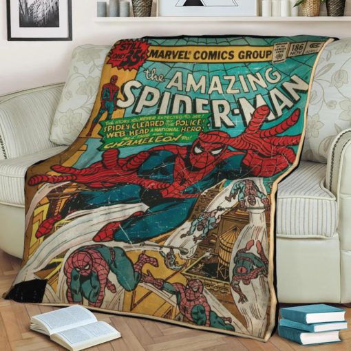 Amazing Spider-Man Avengers Marvel Fleece Blanket Throw Blanket Gift