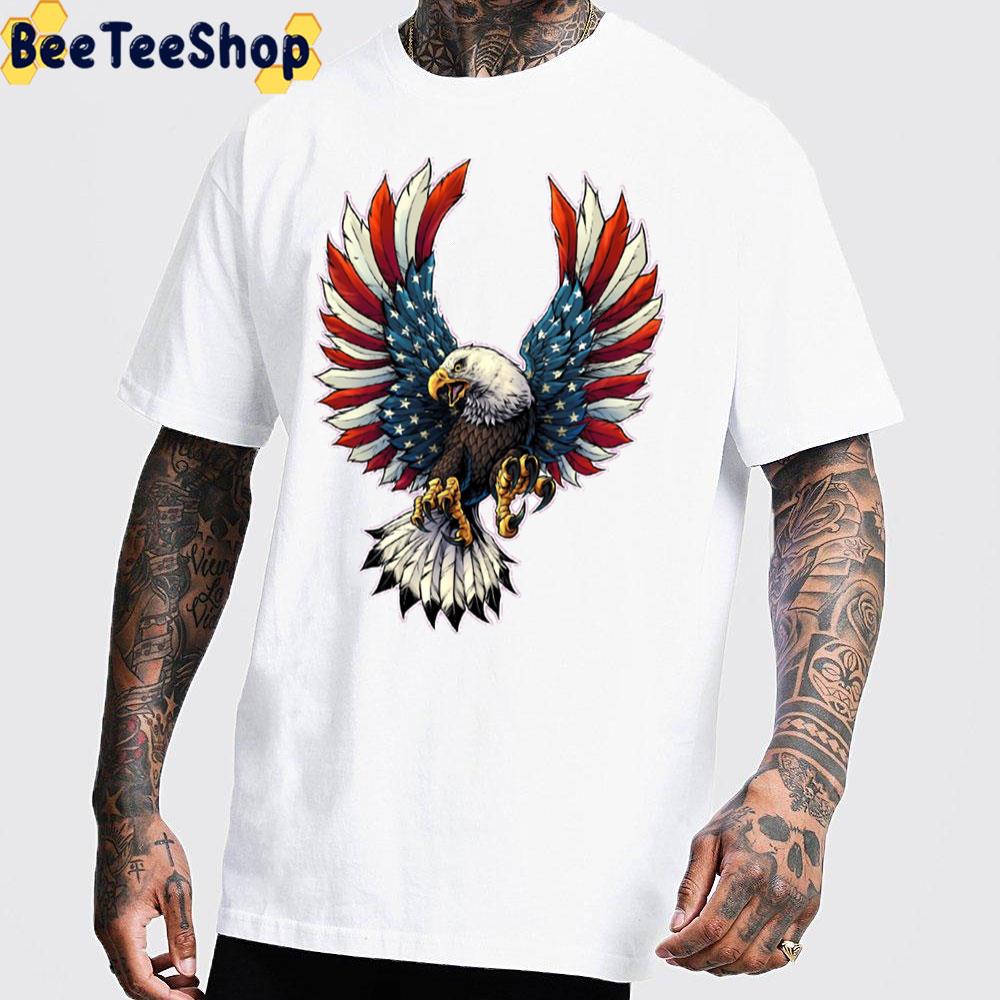 American Bald Eagle Flag Unisex T-Shirt