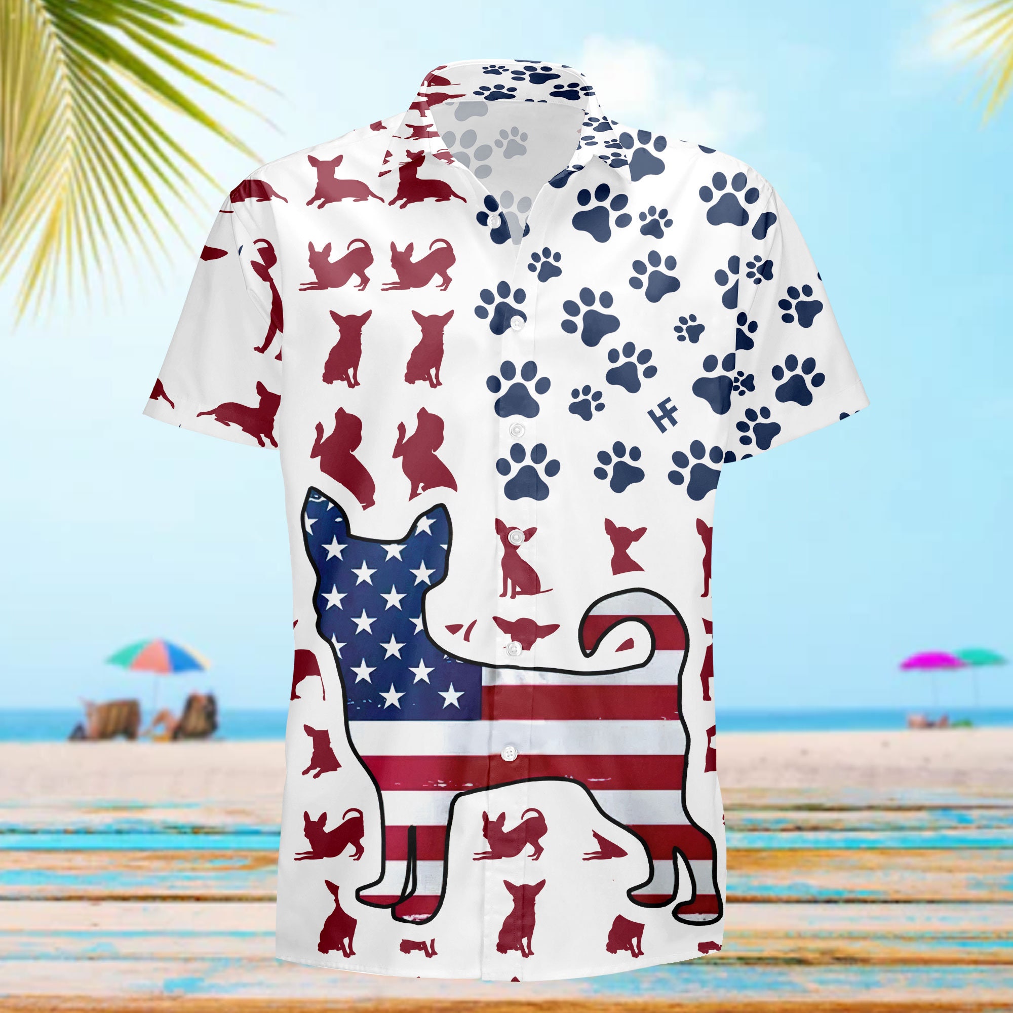 American Dogs Hawaiian Shirt