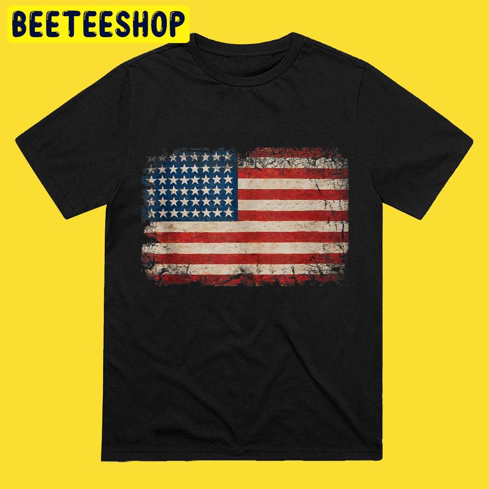 American Flag USA Patriotic US Stars Stripess Unisex T-Shirt